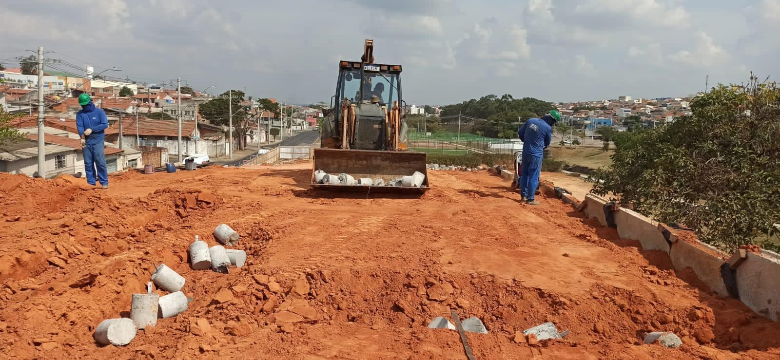 Imagem da obra Construção do Elevado